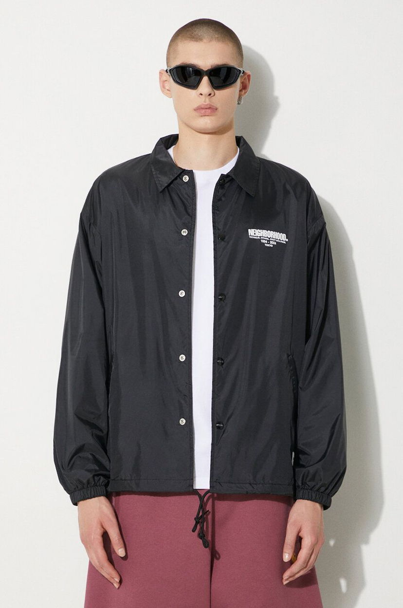 Vjetrovka Neighborhood NEIGHBORHOOD Windbreaker Oversize Jacket Crna | 241TSNH.JKM01