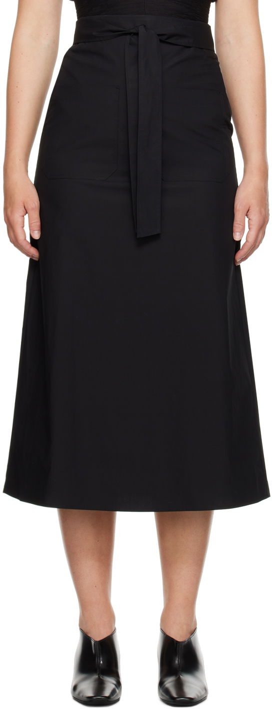 Suknja TOTEME Tie-Waist Midi Skirt by TOTEME Crna | 243-WRB0203-FB0217