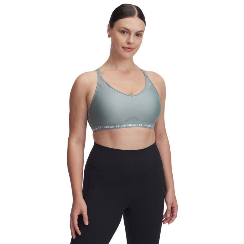 Grudnjak Under Armour Under Armour Crossback Low Sports Bra Zelena | 1386424-348