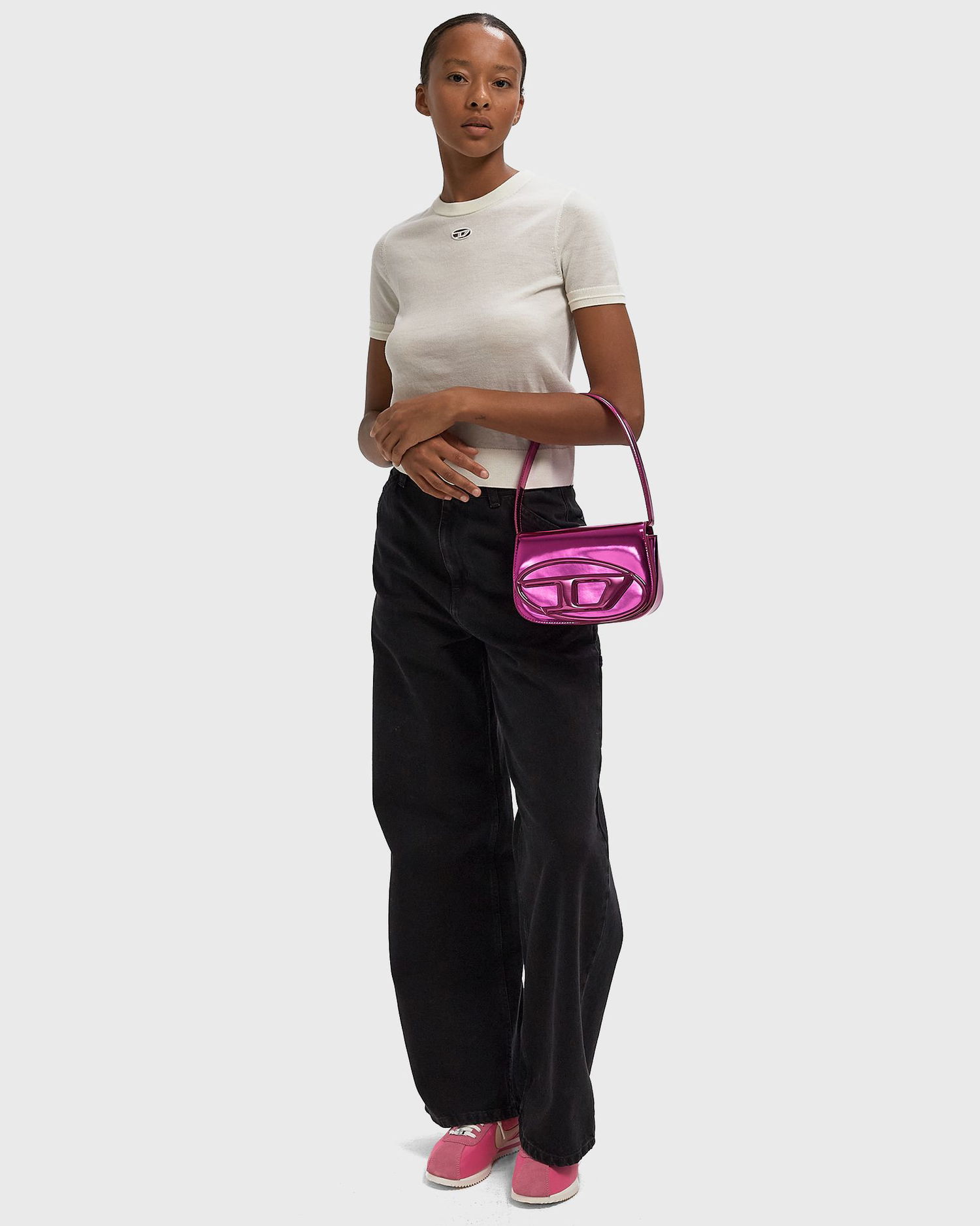 Torba za rame Diesel 1DR Shoulder Bag Ružičasta | X08396-PS202-T5007, 1