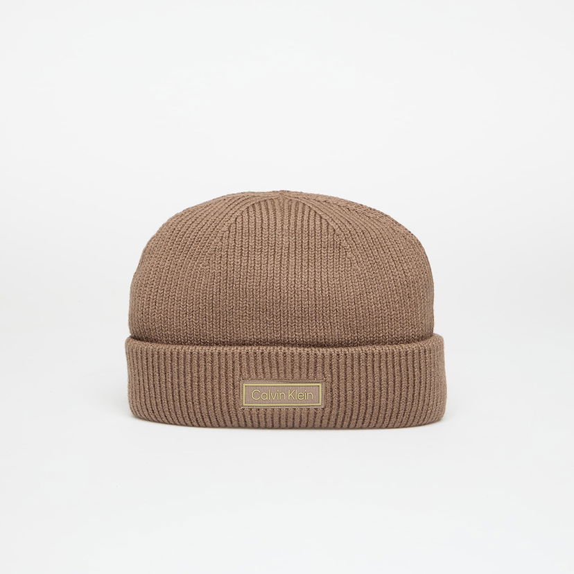 Kapica CALVIN KLEIN Patch Chunky Rib Doc Hat Smeđa | LV04D8058G PF7