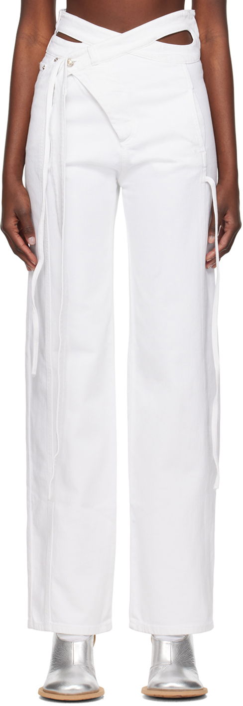 Jeans Ottolinger Ottolinger Exclusive Wrap Jeans Bijela | 1700201