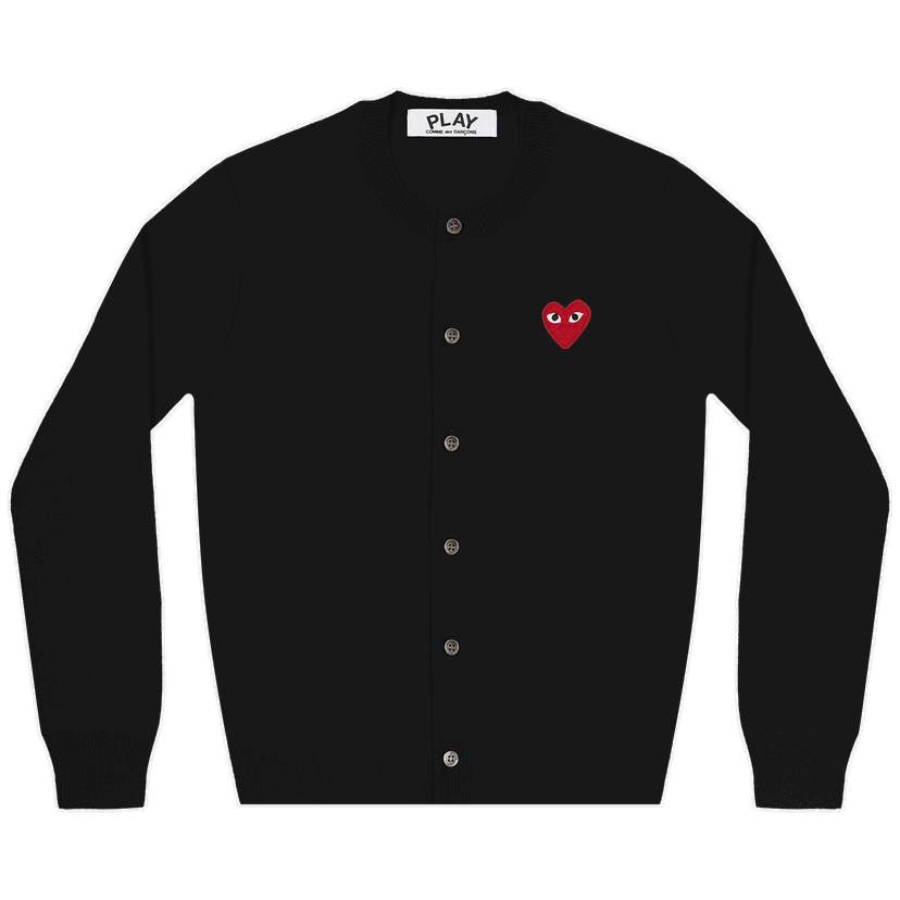Džemper Comme des Garçons PLAY Heart Cardigan Crna | AZ N007 051 1