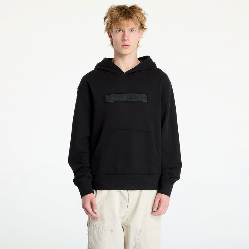 Dukserice CALVIN KLEIN Embroidered Box Hoodie Crna | J30J326147 BEH