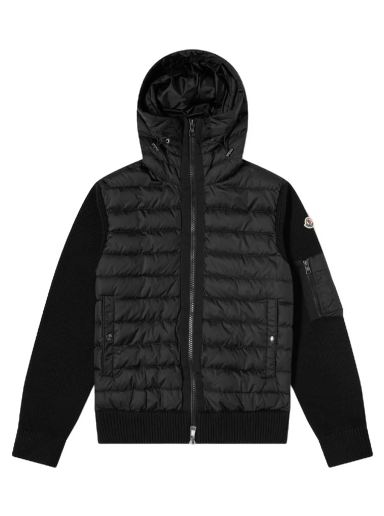 Jakna Moncler Hooded Down Knit Jacket Crna | 9B508-00-A9340-999