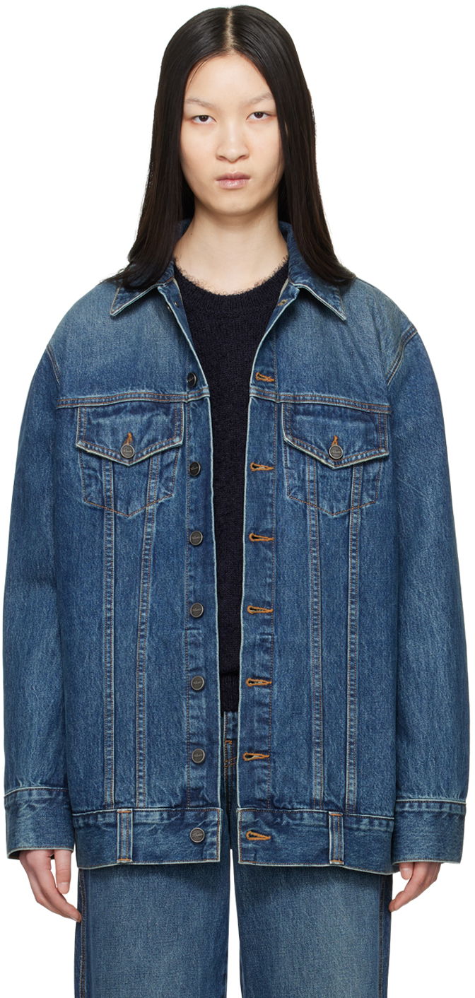 Jakna Khaite Blue 'The Ross' Denim Jacket Plava | 1126908005