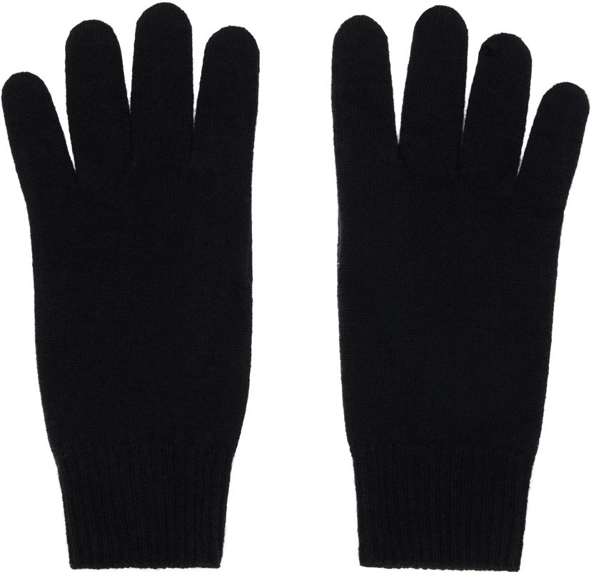 Rukavice The Row The Row Leomarie Knit Gloves Crna | 10072-Y556