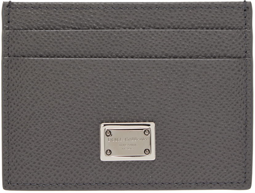 Novčanik Dolce & Gabbana Black Logo Plaque Card Holder Crna | BP0330AG219