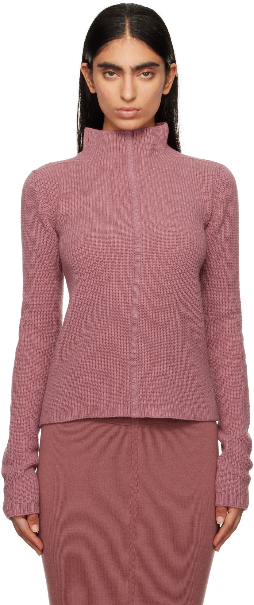 Džemper Rick Owens Porterville Headon Lupetto Turtleneck Sweater Ružičasta | RO02D3676 WSBRL