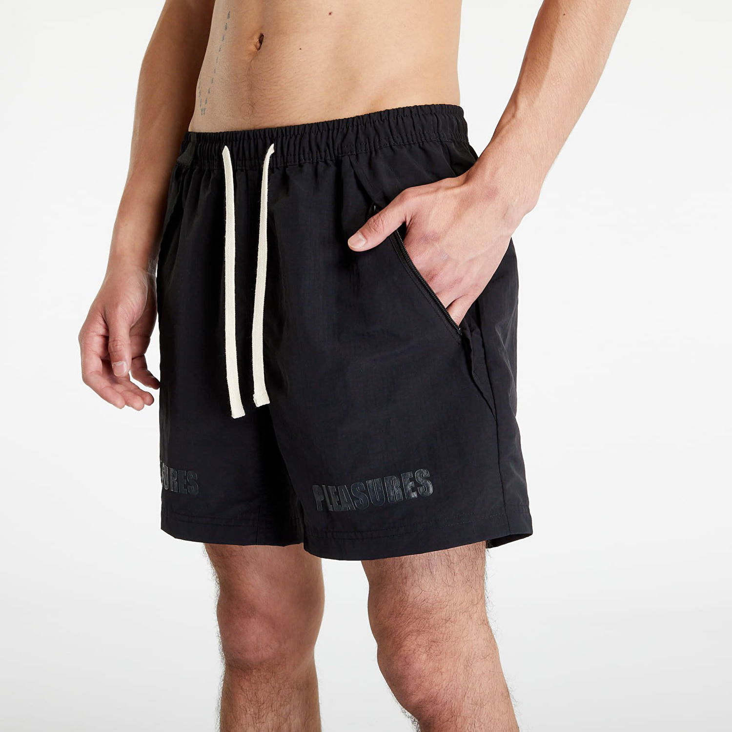 Kratke hlače Pleasures Jacinto Short Crna | P23SU037 BLACK, 1