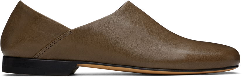 Tenisice i cipele LEMAIRE LEMAIRE Leather Slippers Zelena | FO0144 LL0043