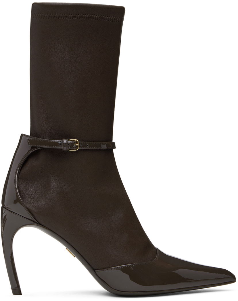 Odjeća FERRAGAMO Ferragamo Pointed Ankle Boots Smeđa | 01H670 - 769263