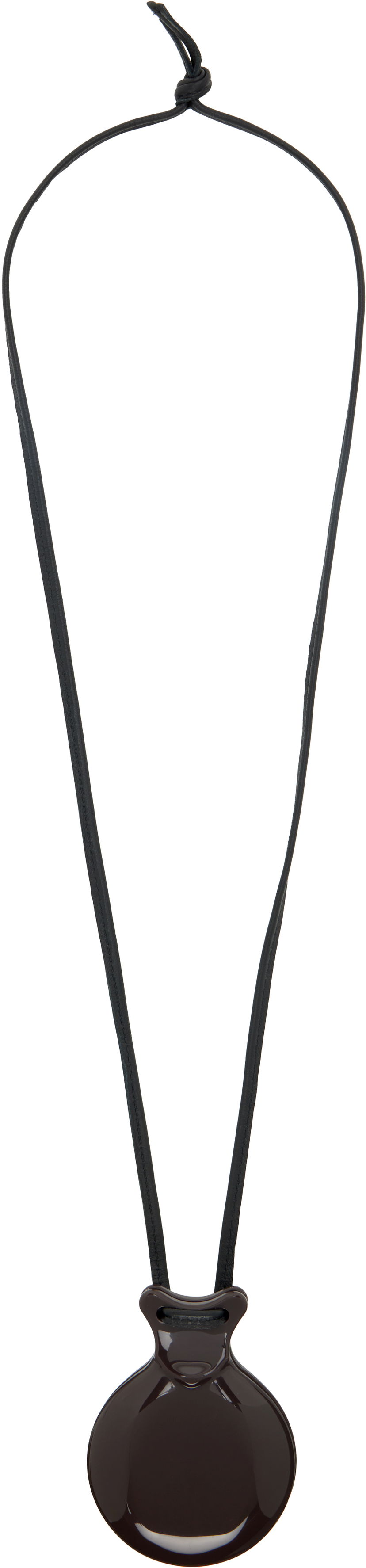 Ogrlica LEMAIRE Lemaire Castanet Pendant Necklace Crna | AC1082 LO0031