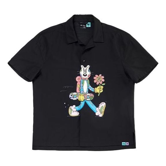 Košulja Li-Ning Steven Harrington Graphic Short Sleeve Shirt Crna | ASHR140-1