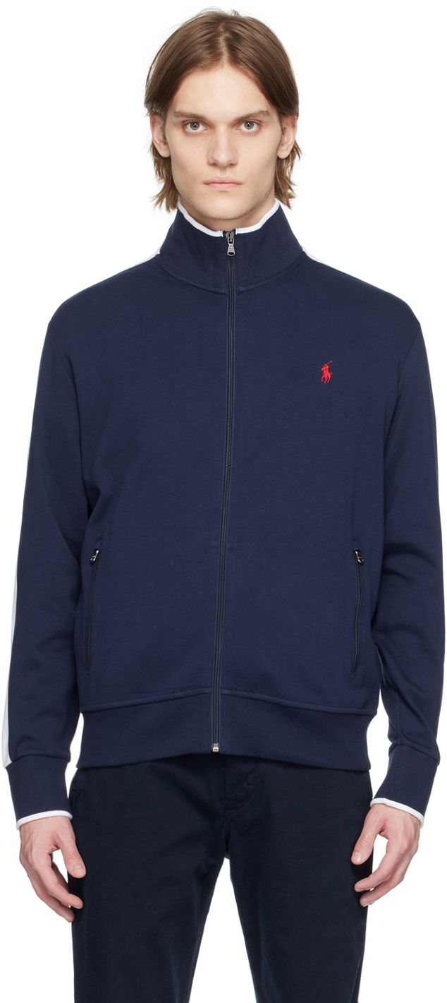 Dukserice Polo by Ralph Lauren Polo Ralph Lauren Embroidered Track Jacket Tamnoplava | 710743326004