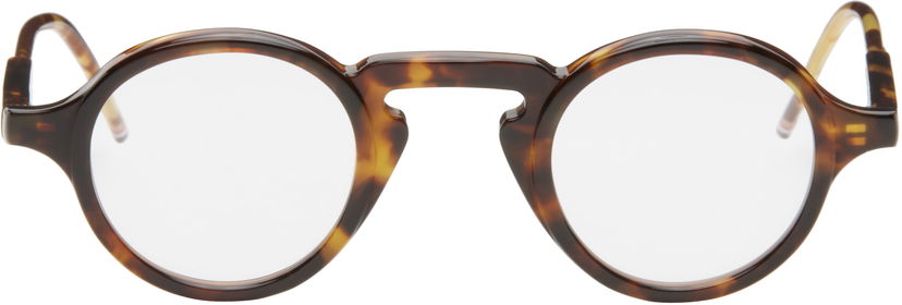 Sunčane naočale Thom Browne Tortoise Round Acetate Glasses Smeđa | UEO904A-G0002