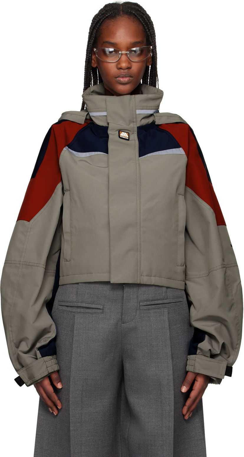 Vjetrovka Martine Rose Martine Rose Shrunken Sports Jacket Siva | 741WO10022