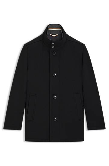 Kaputi BOSS Relaxed-fit coat in wool and cashmere Crna | 50549193