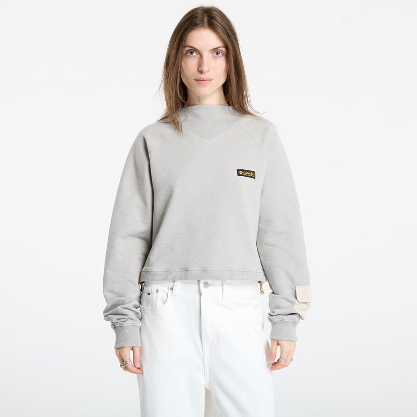 Dukserice Columbia Columbia High Cascades™ Crop French Terry Sweatshirt Siva | 2136421278