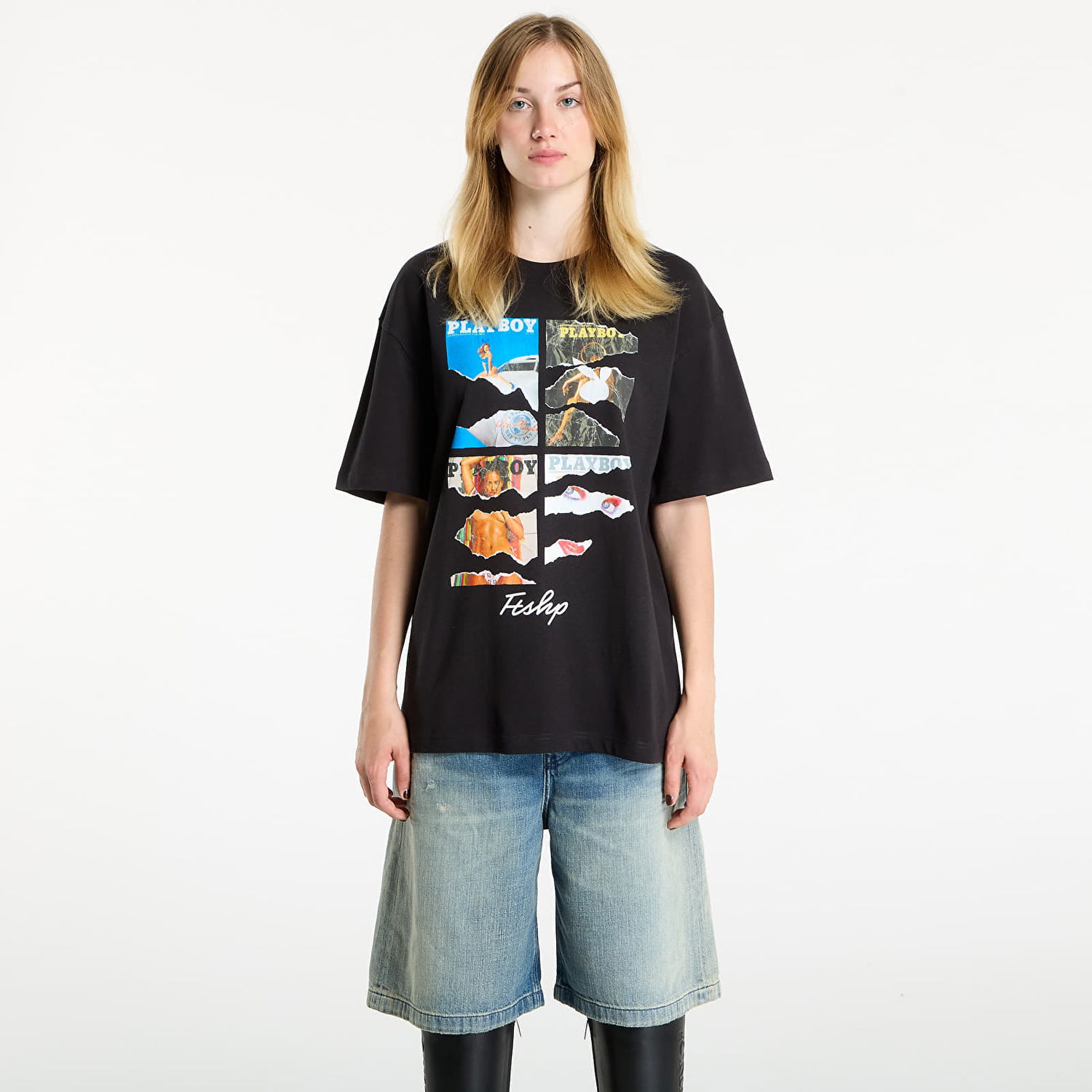 Majica kratkih rukava Footshop Playboy x FTSHP Covers Tee UNISEX Black Crna | FTSHP_526, 1