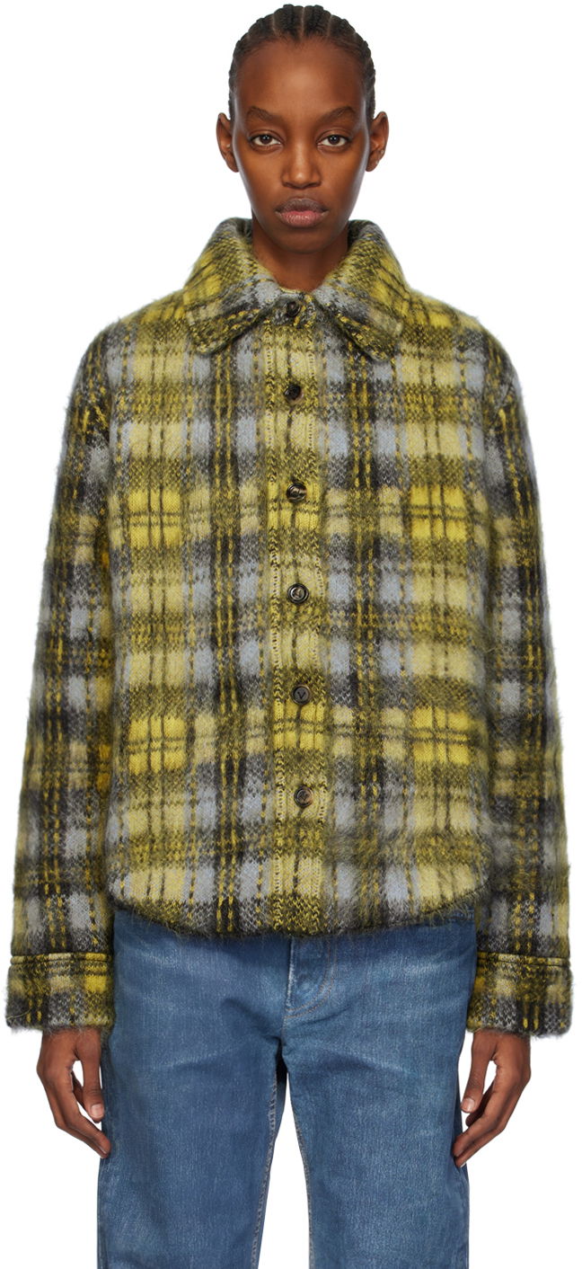 Jakna Bottega Veneta Brushed Jacket Žuta | 770799 V3ML0