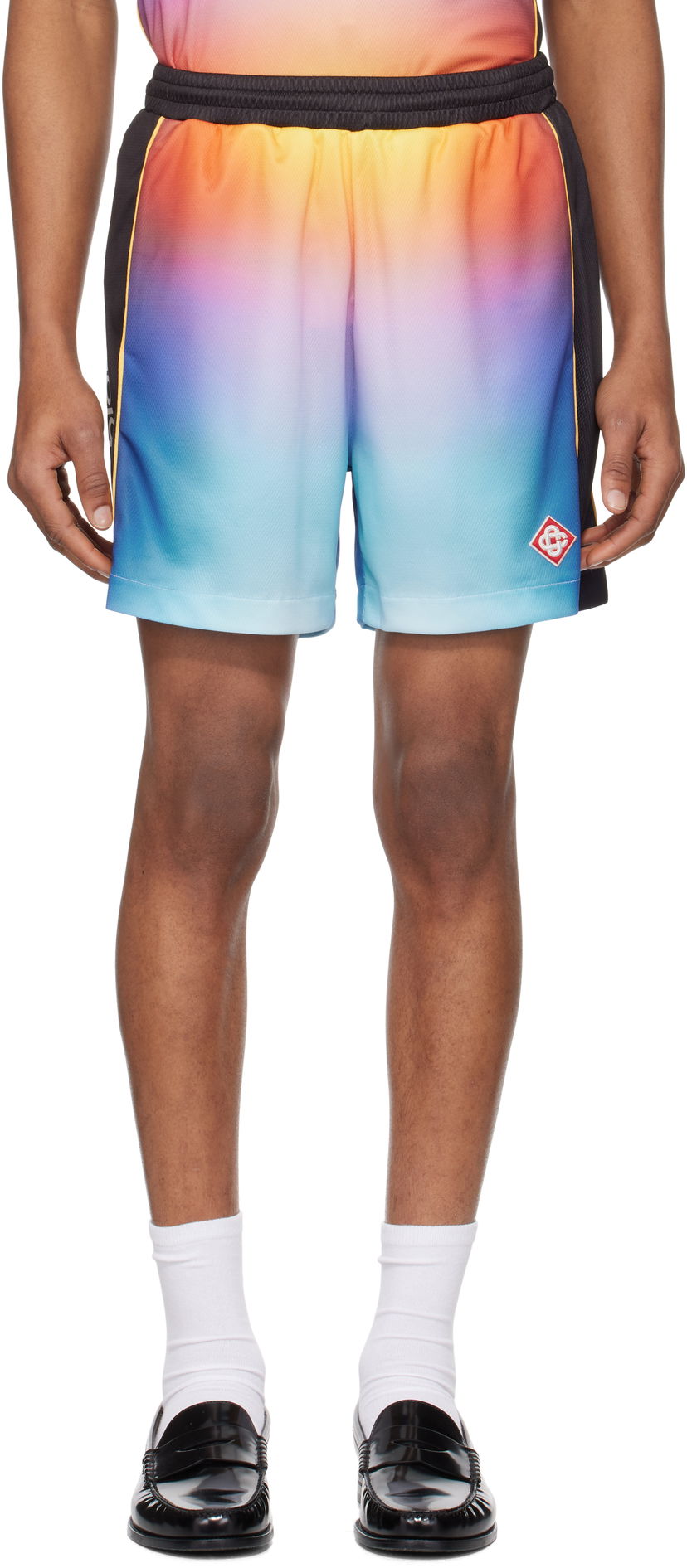 Kratke hlače Casablanca Casablanca Gradient Football Shorts Višebojno | MS25-JTR-253-01