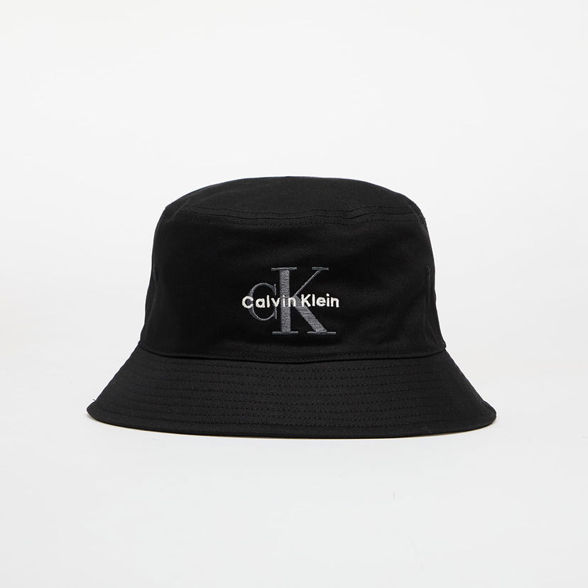Kapa CALVIN KLEIN Calvin Klein Jeans Monologo Embroidery Bucket Hat Crna | LV04G5020G UB1