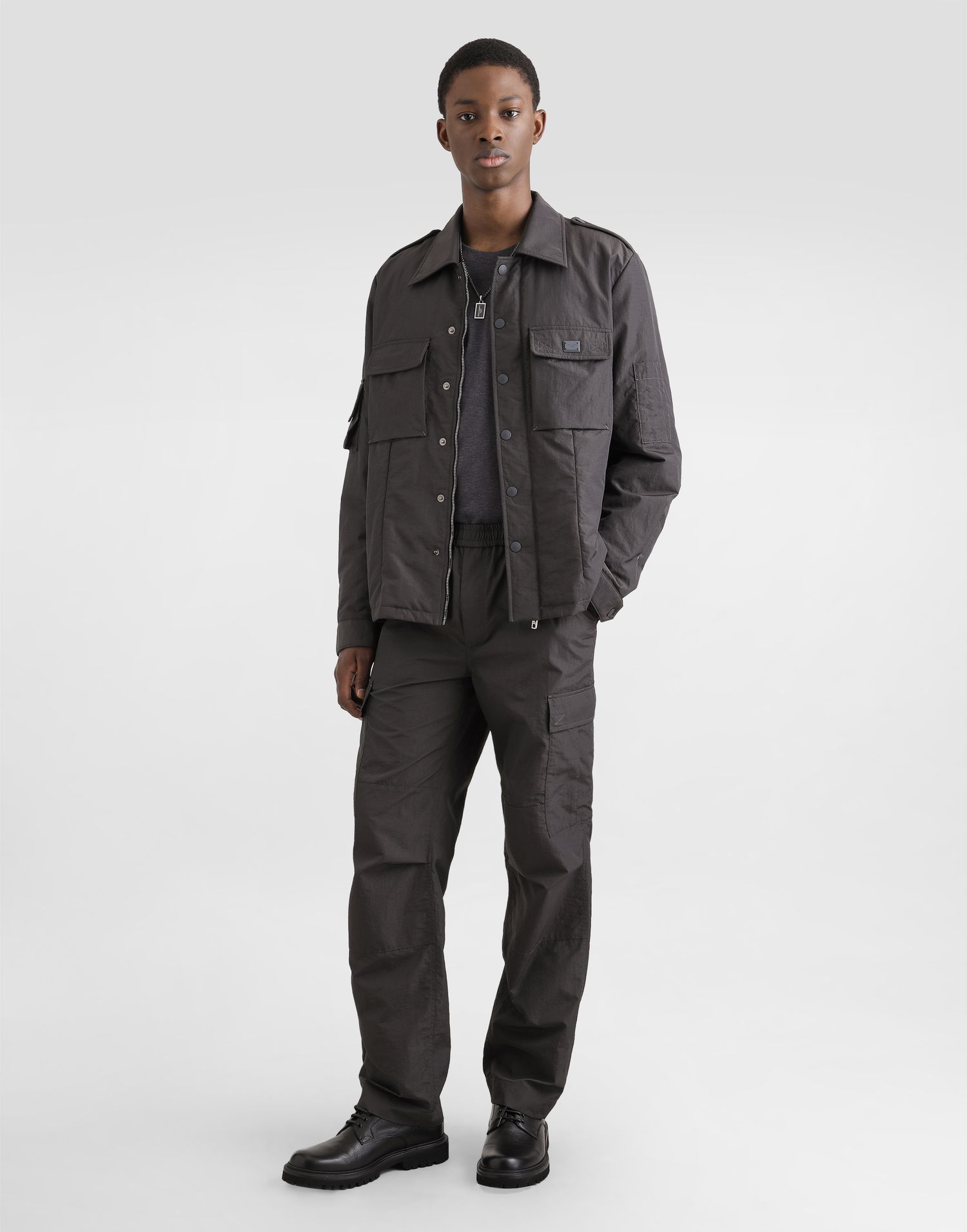 Cargo hlače Dolce & Gabbana Dolce & Gabbana Technical Fabric Cargo Pants Crna | GP0O9TFUS28N0636, 1