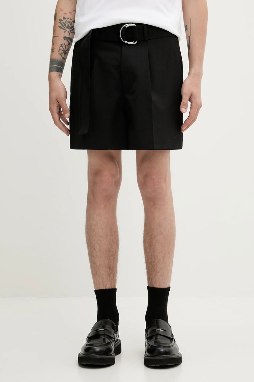 Kratke hlače Nanushka Nanushka Ollie Wool Blend Shorts Crna | NM25SSST12699