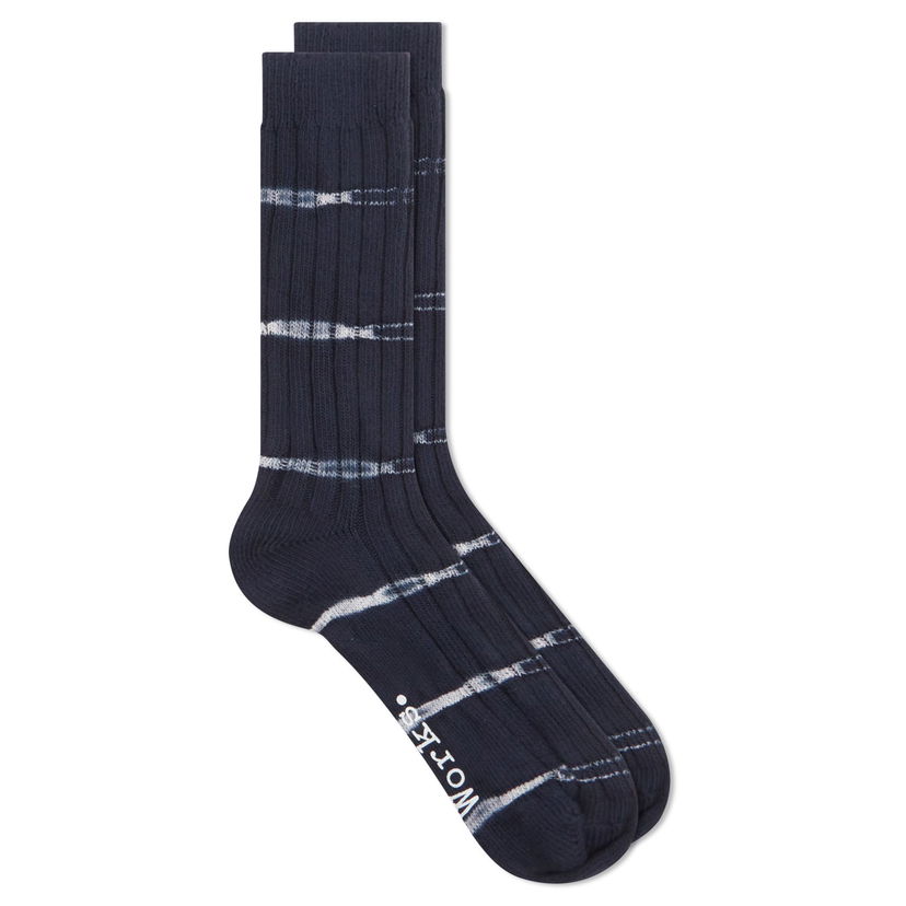 Čarape Universal Works Tie Dye Socks, Size Large Tamnoplava | 23770-NVY