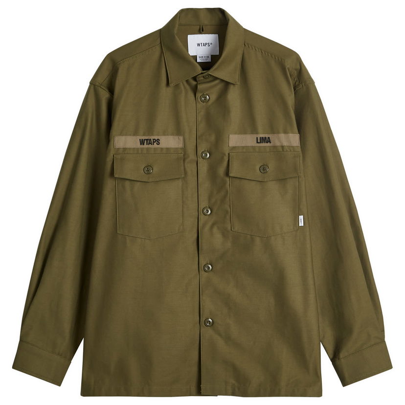 Košulja WTAPS Utility Shirt Zelena | 242WVDT-SHM01-OLV