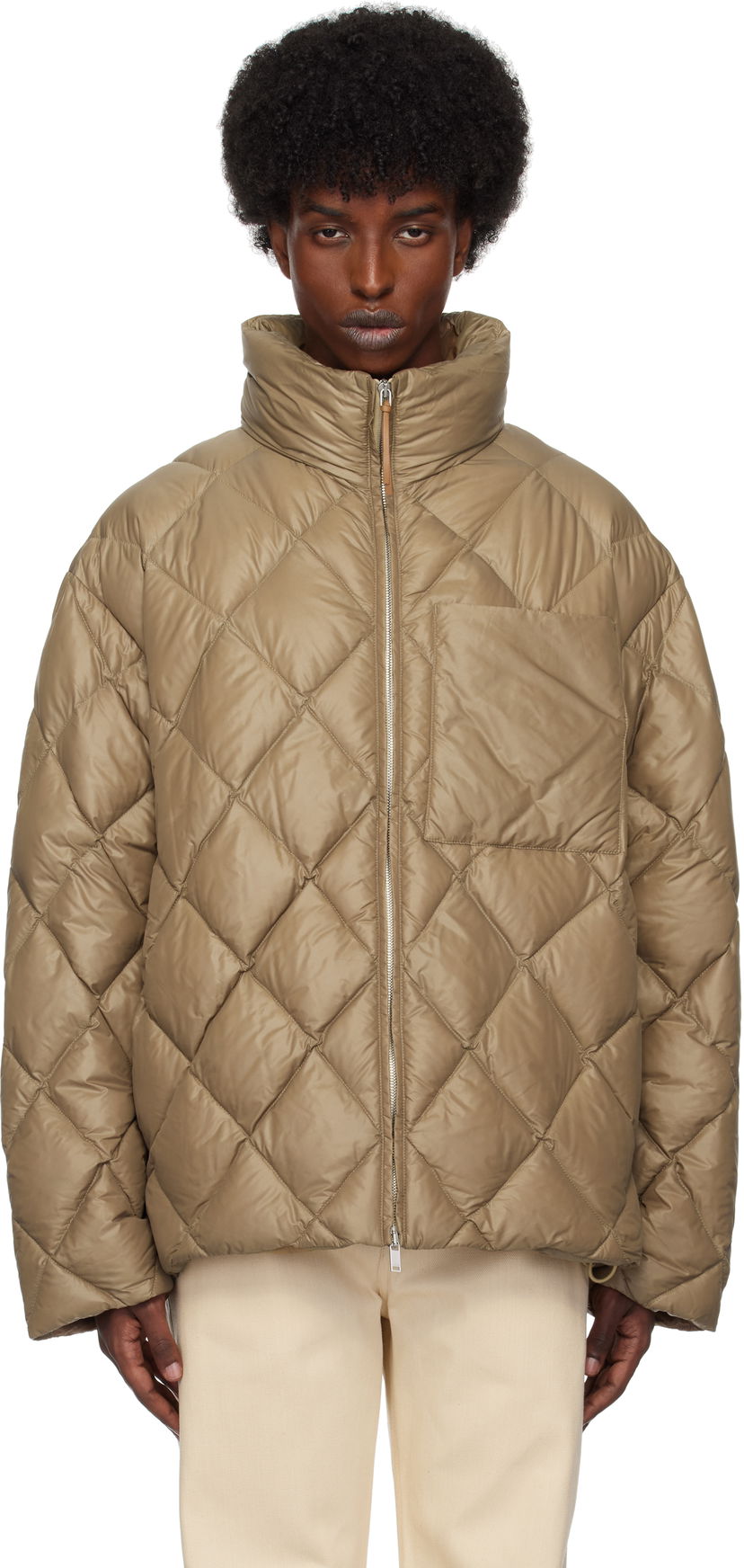Pernata jakna Jil Sander Quilted Down Jacket Smeđa | J47AF0141_J70007
