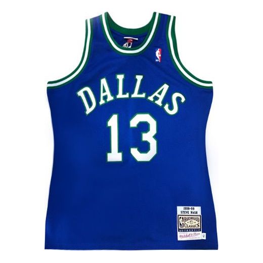 Dres Mitchell & Ness Mitchell & Ness Dallas Mavericks Basketball Jersey Plava | AJY4AC19092-DMAROYA98SNA