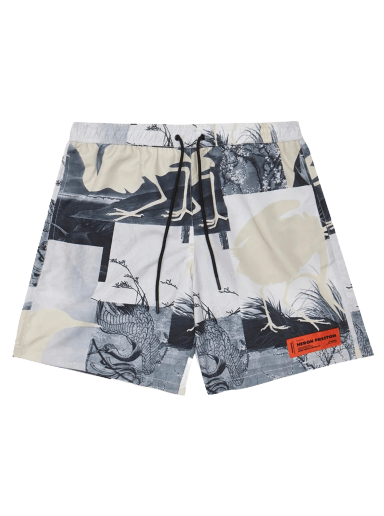 Kupaći kostimi HERON PRESTON Cutout Swimshorts Siva | HMFA005S21FAB0020900