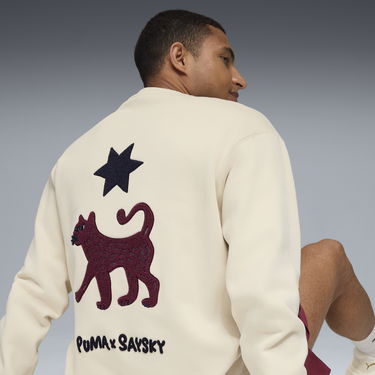 Dukserice Puma PUMA x SAYSKY Crewneck Sweatshirt Bež | 527557_87, 2