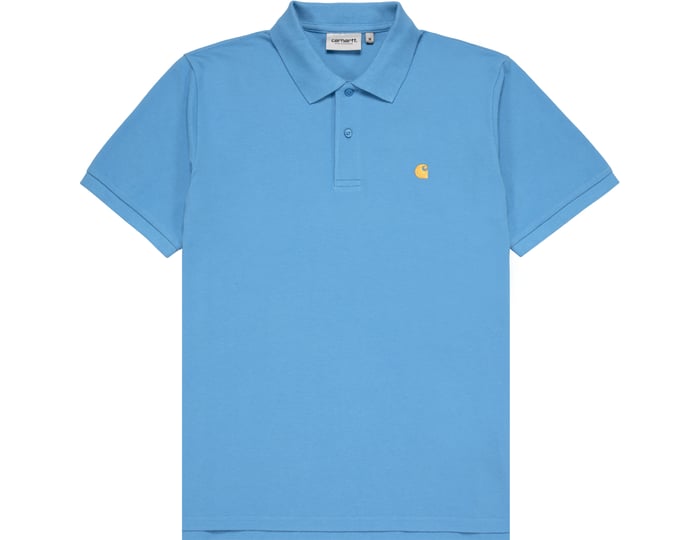 Polo majica Carhartt WIP Carhartt WIP Chase Pique Polo Plava | I023807
