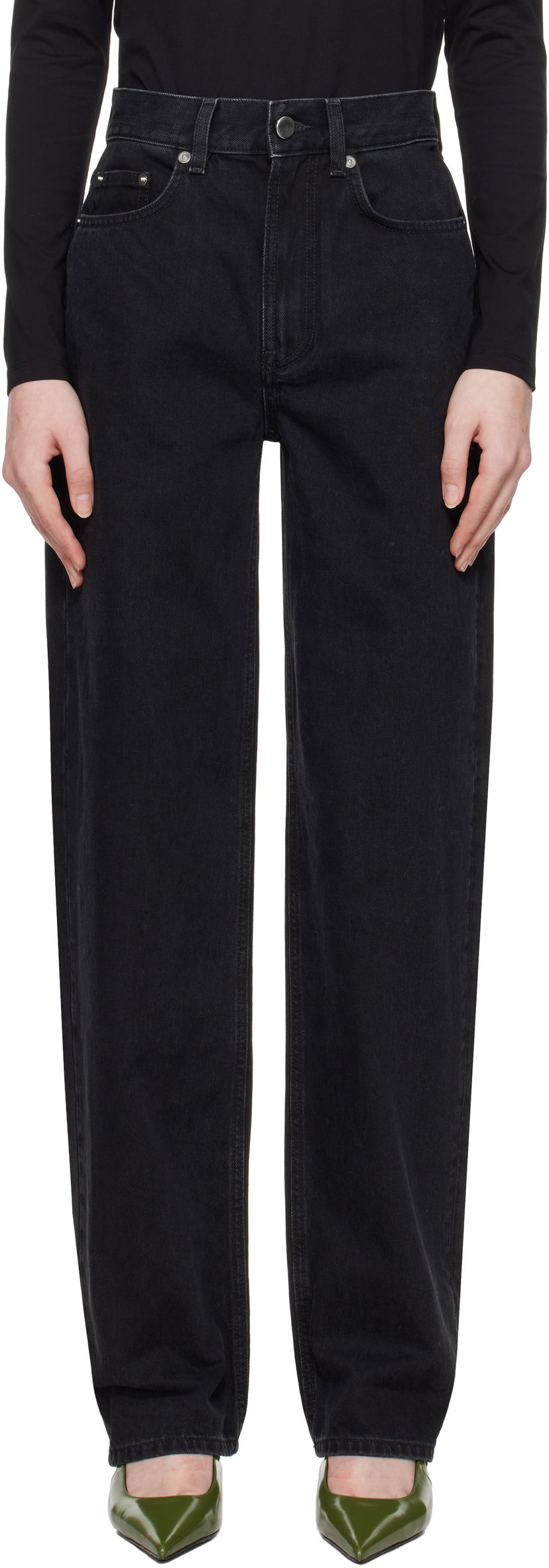 Jeans Loulou de Saison Loulou de Saison Samur Jeans Crna | SAMUR