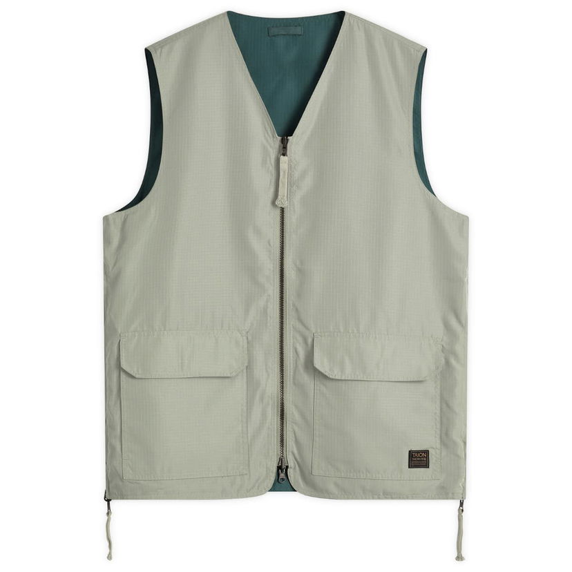 Prsluk TAION Reversible V-Neck Vest Zelena | TAION-R001ZNDML-1-DSG