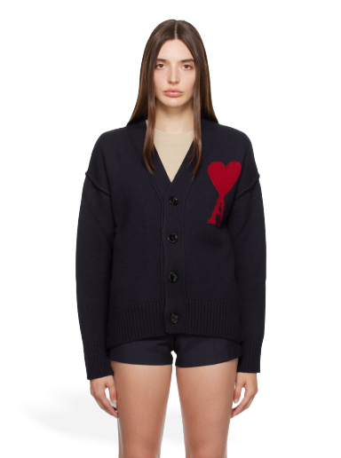 Džemper AMI Cardigan Tamnoplava | UKC006.018