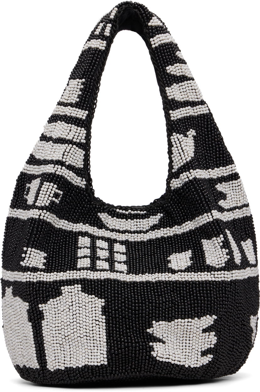Tote bag JW Anderson JW Anderson Mini Beaded House Pattern Shopper Tote Višebojno | HB0744-FA0470