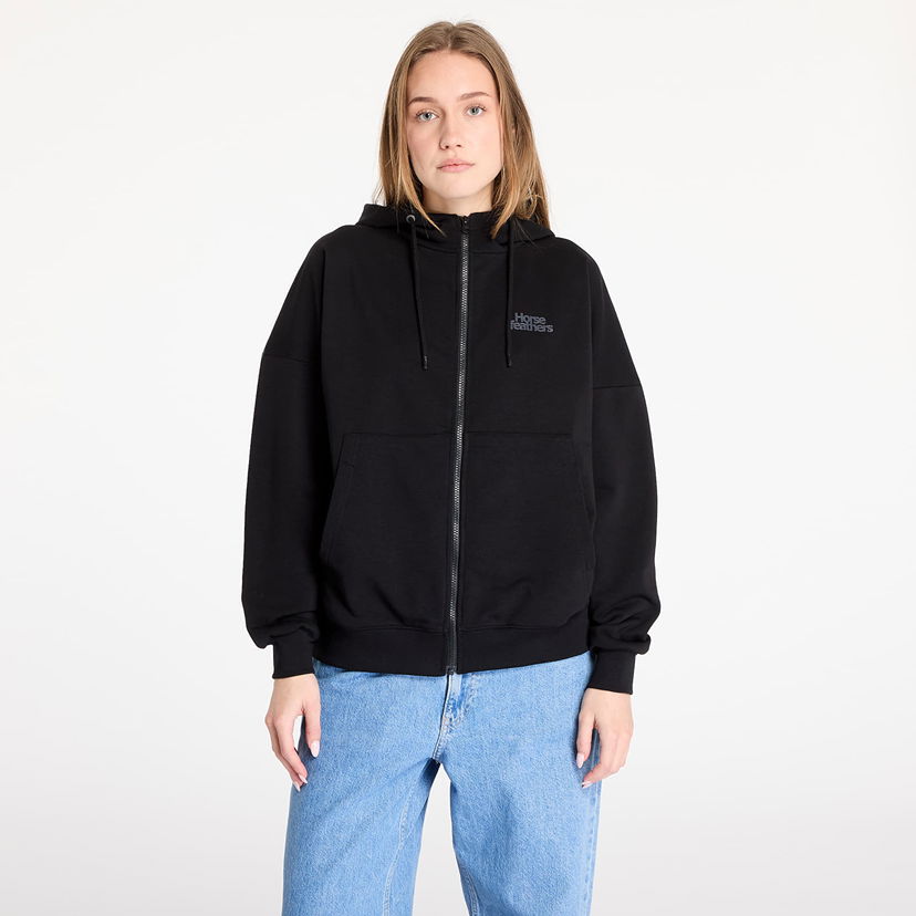 Majica kratkih rukava Horsefeathers Imai Sweatshirt Black XS Crna | SW915A