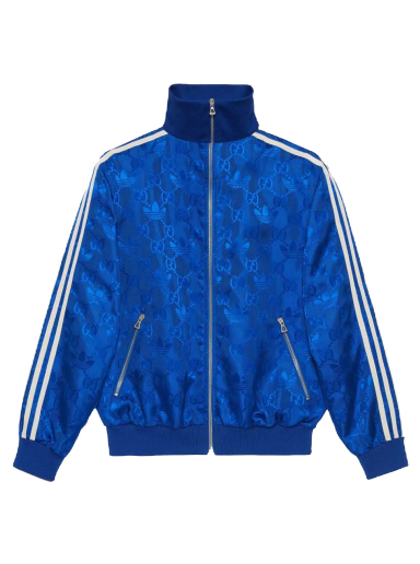 Jakna Gucci adidas x GG Trefoil Jacquard Jacket Plava | 705756 ZAJFW 4153