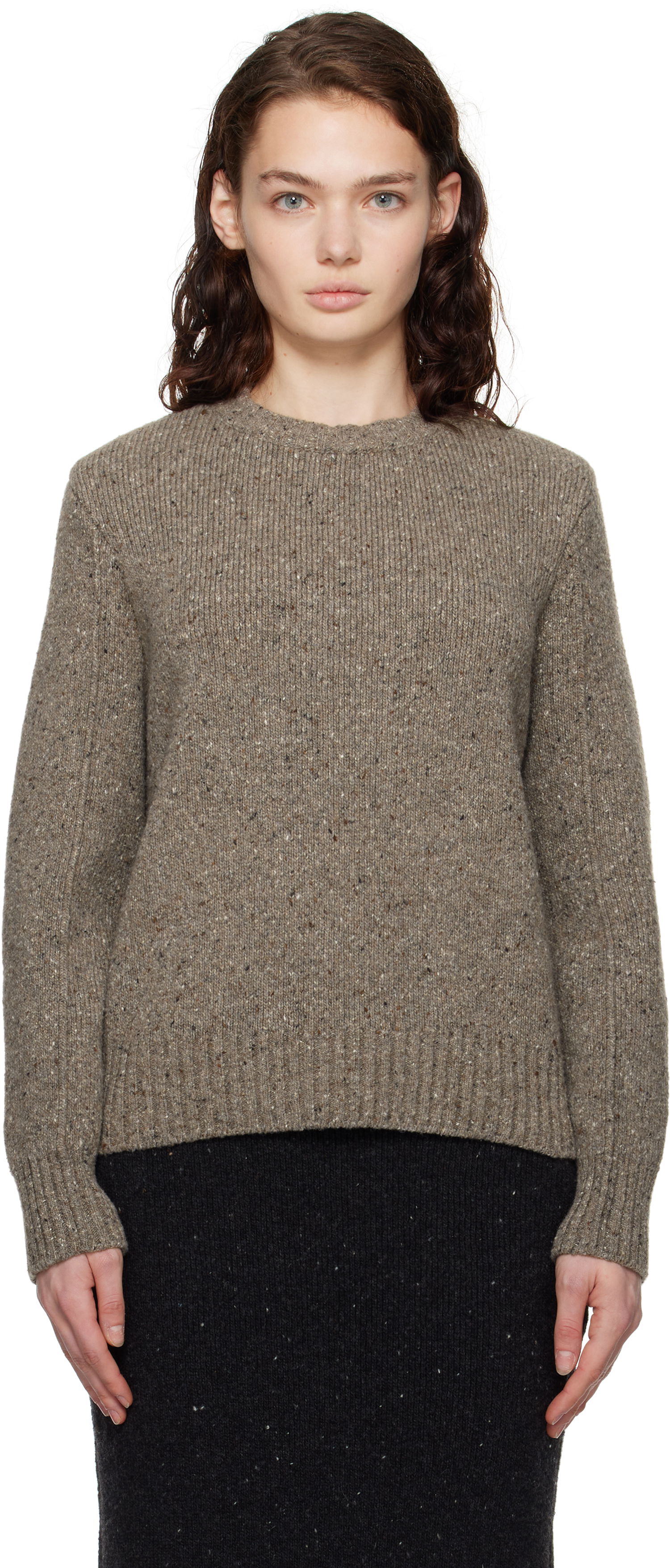 Džemper Bottega Veneta Wool Tailored Sweater Smeđa | 799140 V4TK0, 0