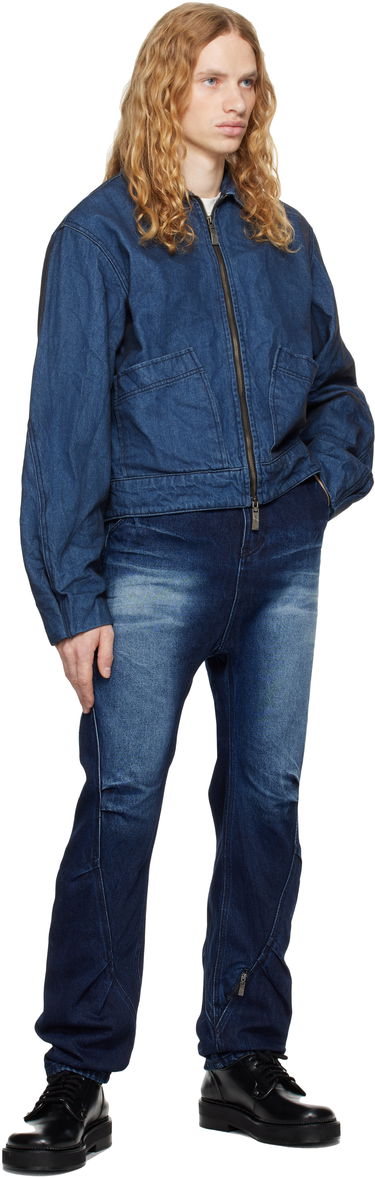 Bomber jakna ADER ERROR Denim Zip-Up Jacket Plava | BN01FWJK1601BL, 3
