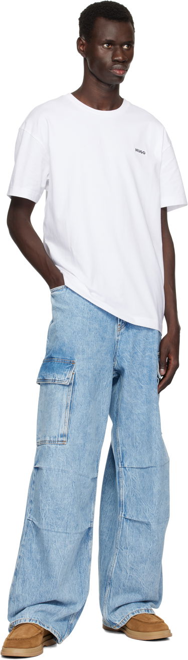 Majica kratkih rukava BOSS Stretch Cotton T-Shirt by HUGO Bijela | 50535773, 3