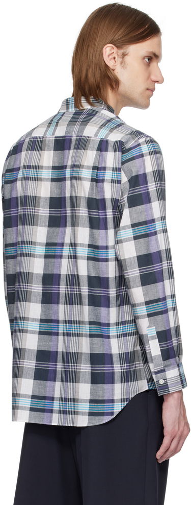 Košulja Comme des Garçons Comme des Garçons Shirt Yarn Dyed Check Poplin Shirt Ljubičasta | FO-B010-051, 2