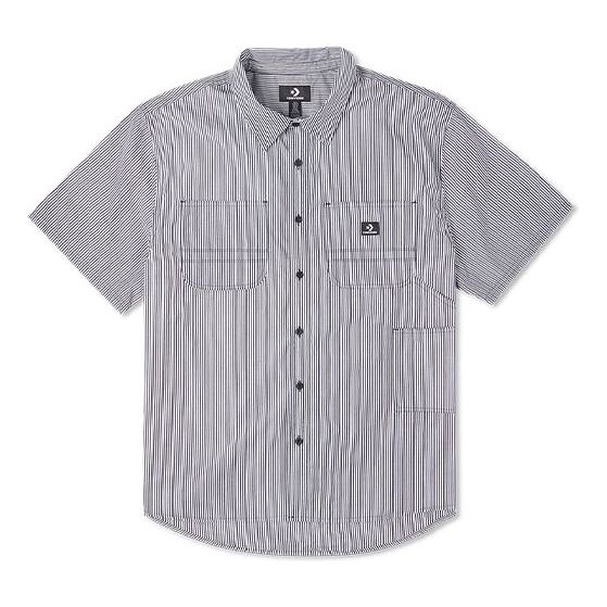Košulja Converse Striped Carpenter Woven Button Down Shirt Plava | 10023411-A02