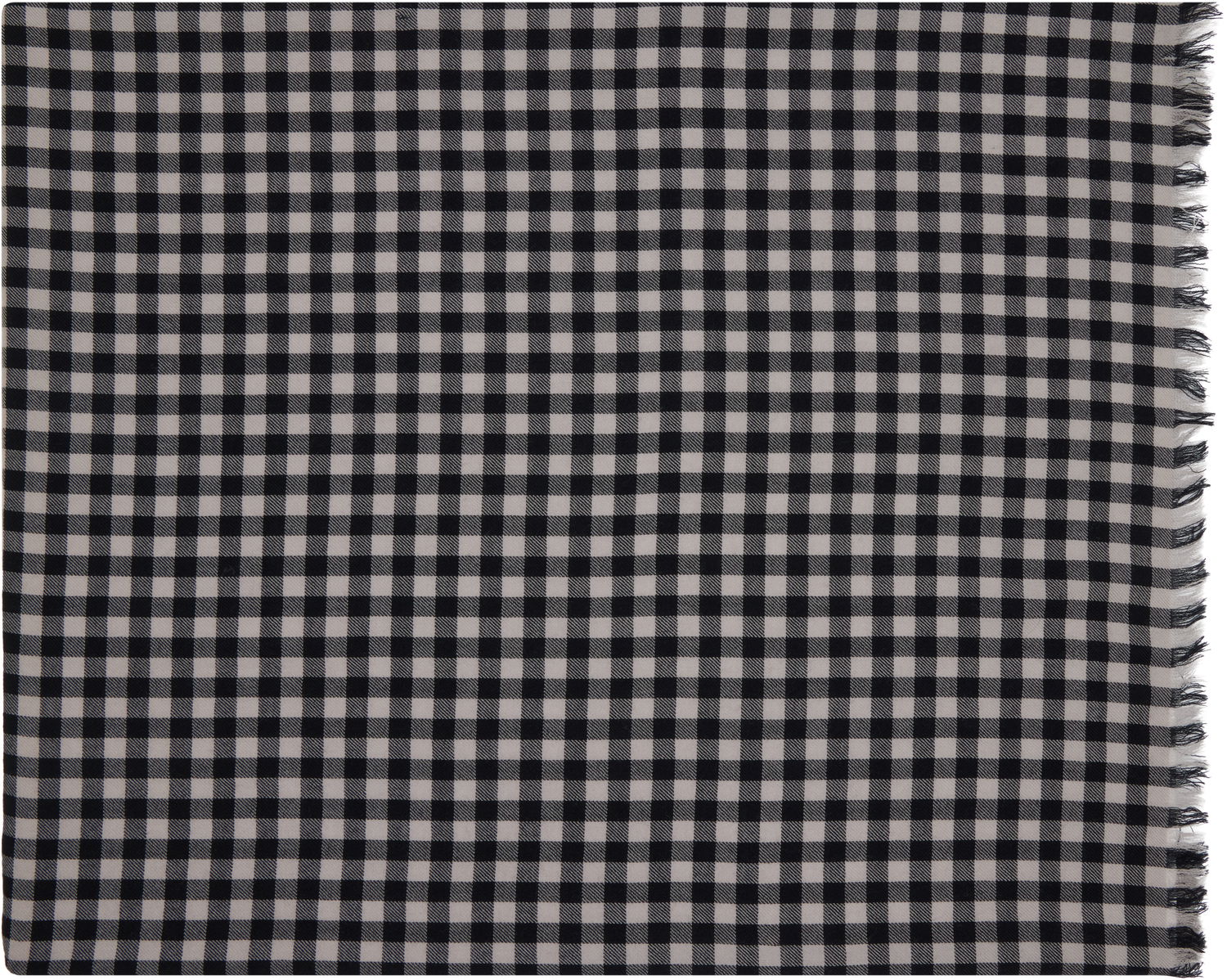 Šal Rick Owens Rick Owens Concordians Mini Plaid Scarf Crna | RU02E1464 SCARMP, 0