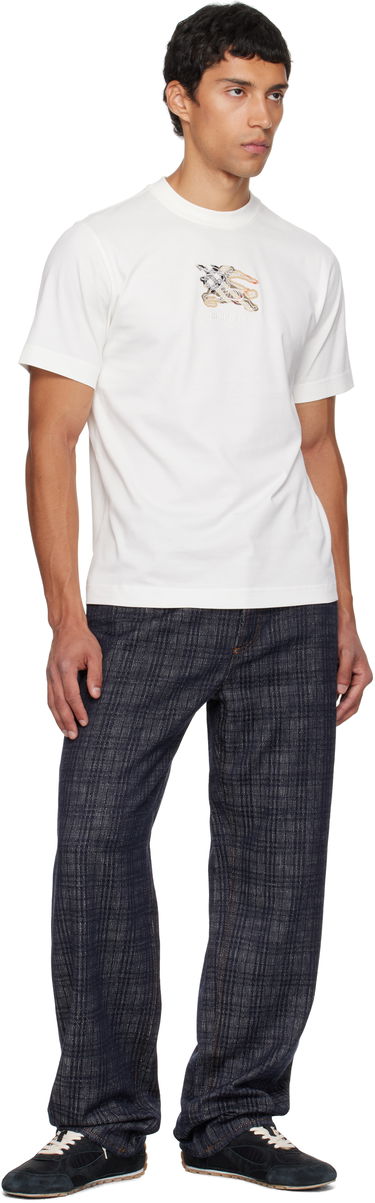 Majica kratkih rukava Burberry Burberry EKD Check Cotton T-Shirt Bijela | 8116170, 3