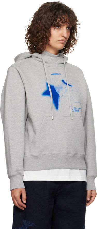 Dukserice ADER ERROR Star Print Hoodie Siva | BN01FWHD0103GR, 1
